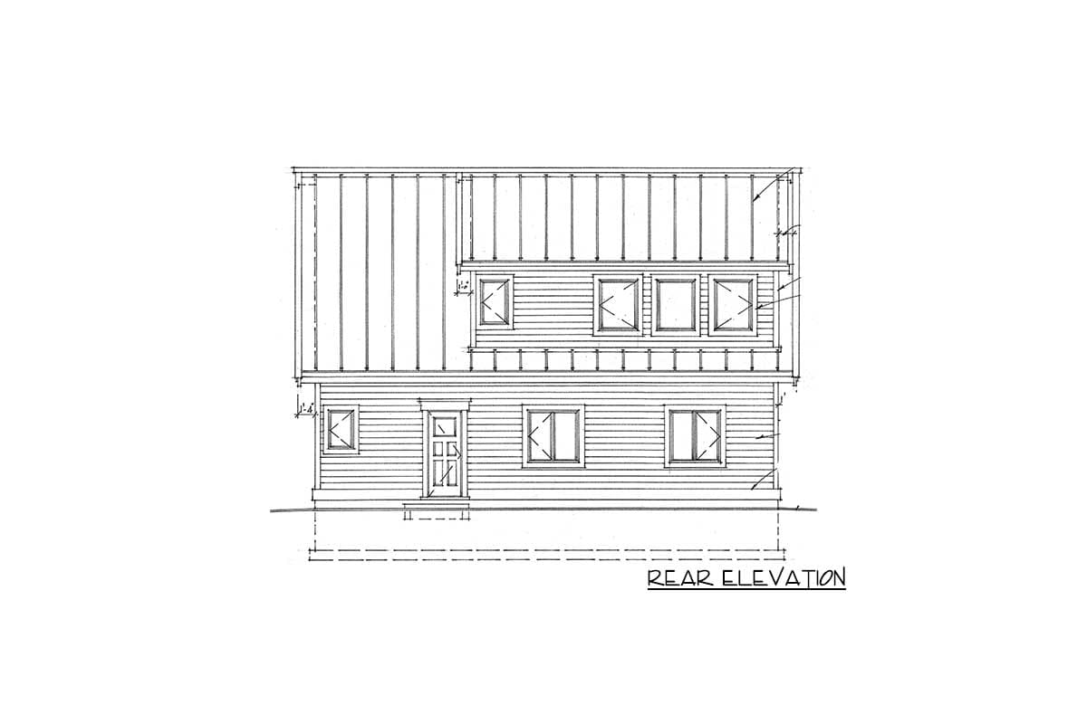 Plan 9847SW: Garage Apartment with Parking on Two Sides - Image #4 - Carriage, Craftsman, Mountain, Rustic