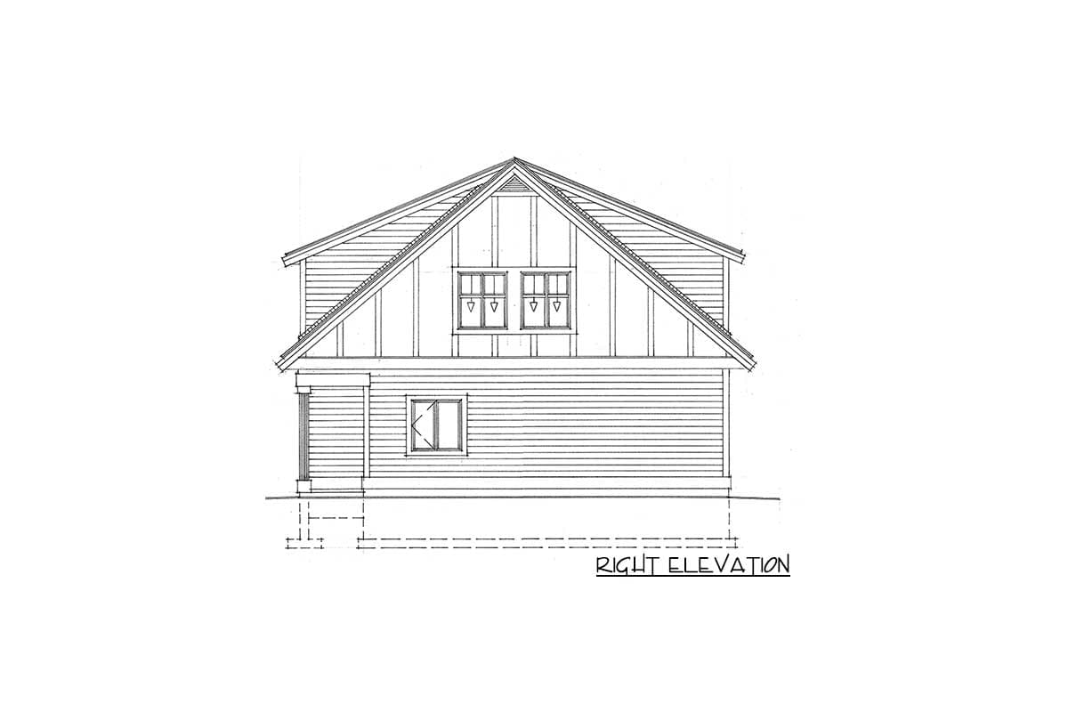 Plan 9847SW: Garage Apartment with Parking on Two Sides - Image #5 - Carriage, Craftsman, Mountain, Rustic