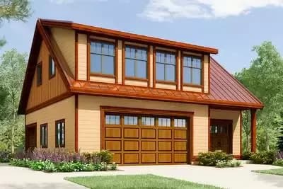 Garage Apartment with Parking on Two Sides