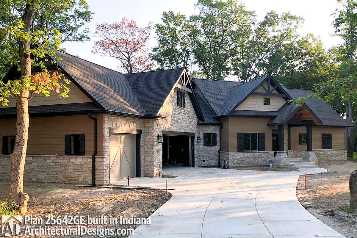 Plan 25642GE: Country Craftsman House Plan with Angled Garage and Finished Lower Level - Image #23 - Country, Craftsman