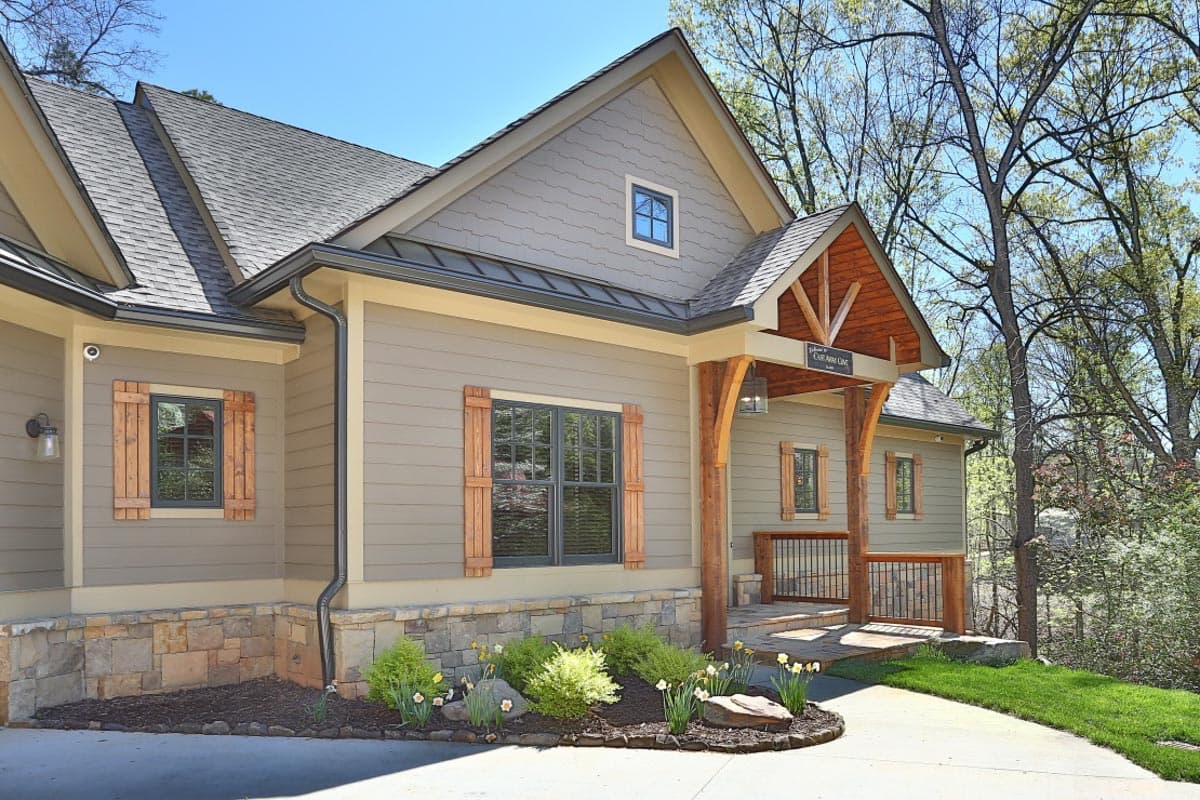 Plan 25642GE: Country Craftsman House Plan with Angled Garage and Finished Lower Level - Image #4 - Country, Craftsman