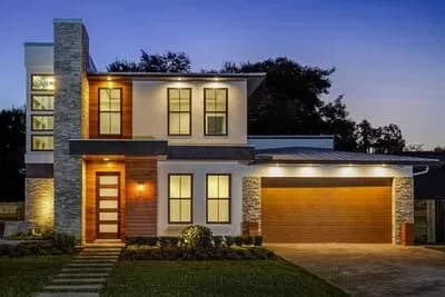 Modern House Plan with Upstairs Activity Room