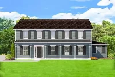 6-Bedroom Traditional House Plan with Main-Floor Master