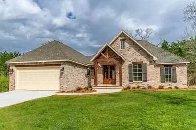 4-Bedroom French Country Plan with Huge Master Suite - 2053 Sq Ft