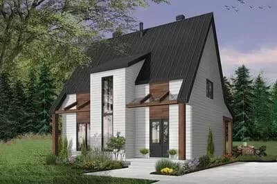 Unique Mountain or Vacation House Plan