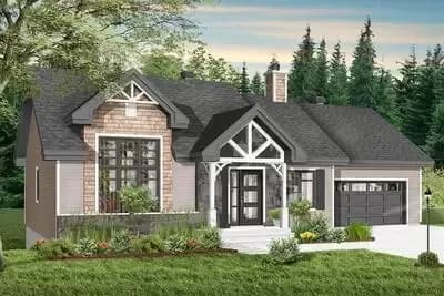 Modern Craftsman with Attached Garage and Optional Finished Lower Level