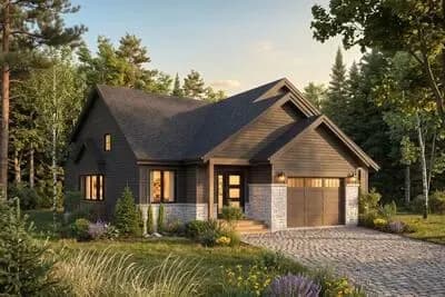 Cottage Open Front-To-Back on the Left