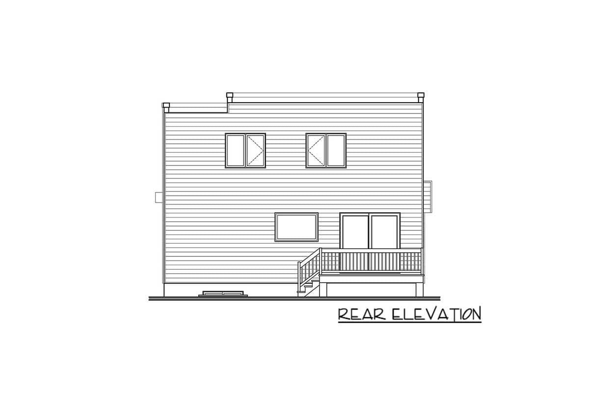 Plan 22518DR: 3-Bed Cubic and Modern House Plan - Image #4 - Contemporary, Modern, Northwest