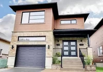 Contemporary 3-Bed House Plan with Upstairs Laundry