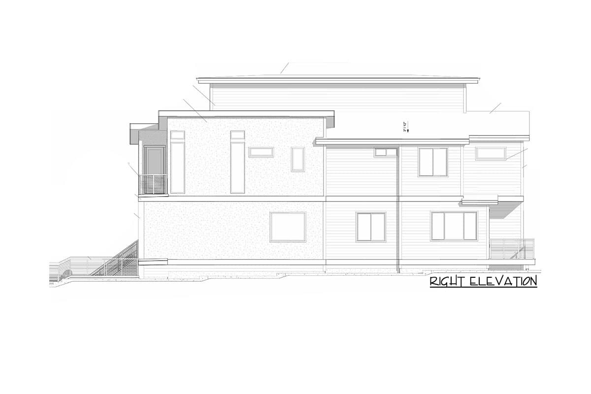 Plan 85259MS: Modern Triplex House Plan with Drive-Under Parking - Image #5 - Contemporary, Modern, Northwest