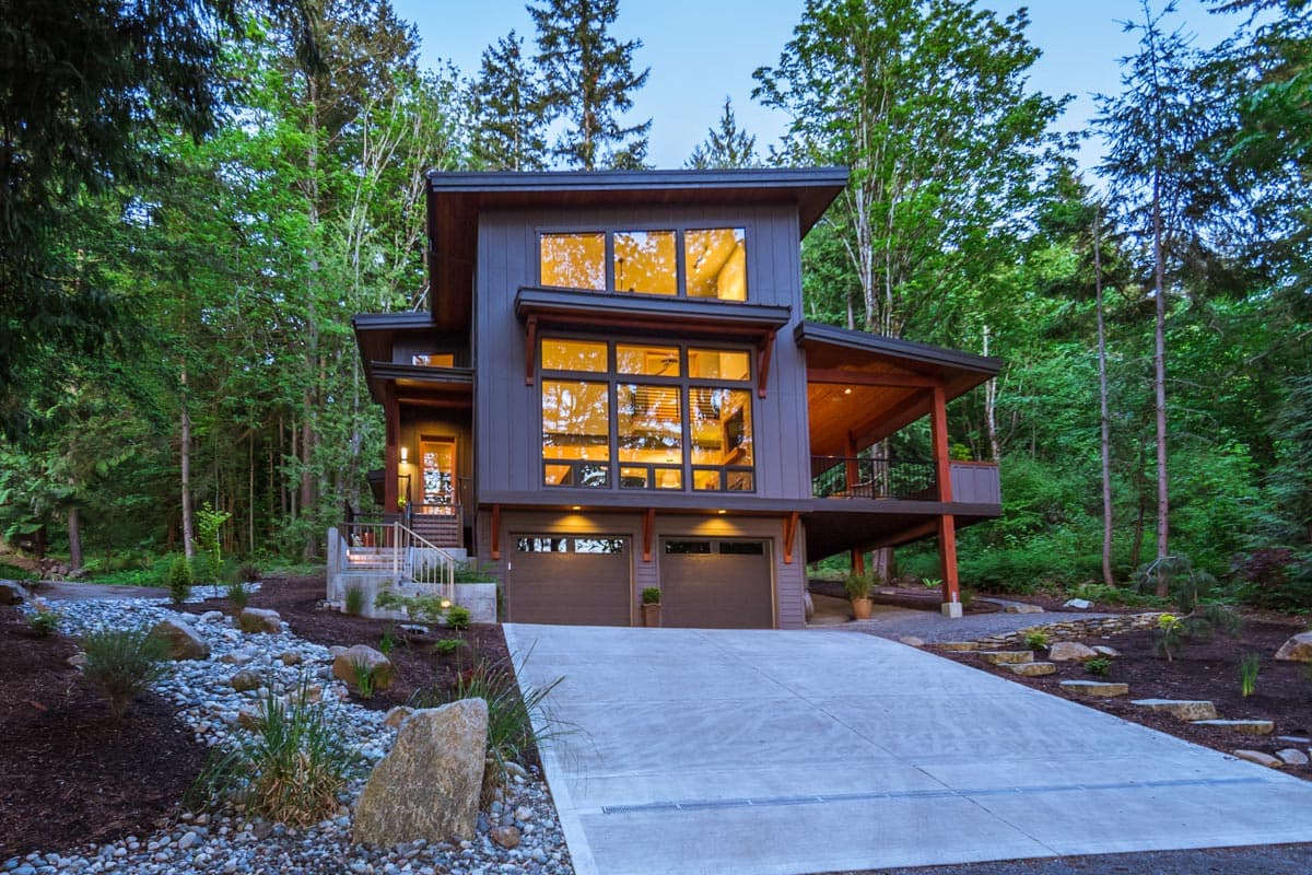 Plan 280000JWD: Splendid Contemporary House Plan with Drive-Under Garage - Image #25 - Contemporary, Modern, Mountain, Vacation