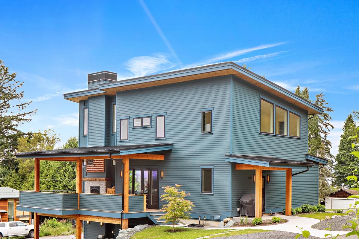 Plan 280000JWD: Splendid Contemporary House Plan with Drive-Under Garage - Image #4 - Contemporary, Modern, Mountain, Vacation