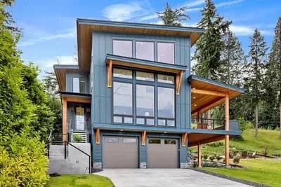 Splendid Contemporary House Plan with Drive-Under Garage