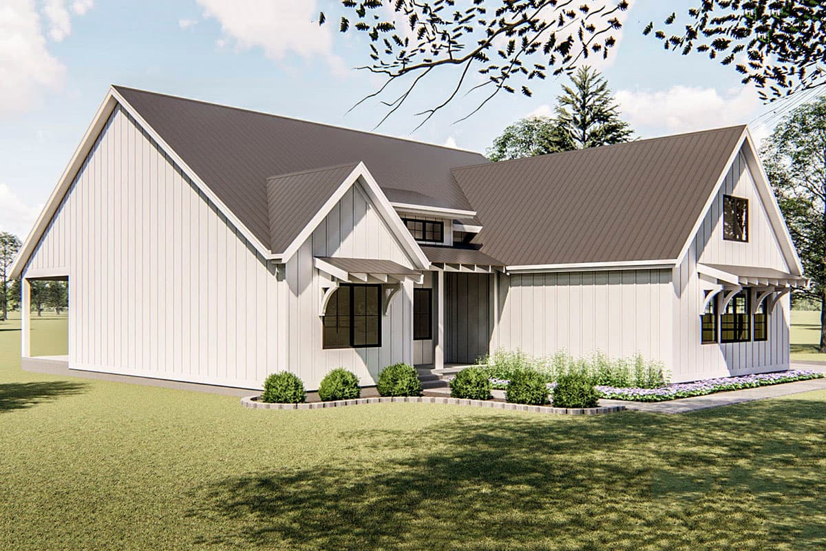 Plan 62738DJ: One-Story 3-Bed Modern Farmhouse Plan - Image #8 - Country, Farmhouse, Modern Farmhouse, New American