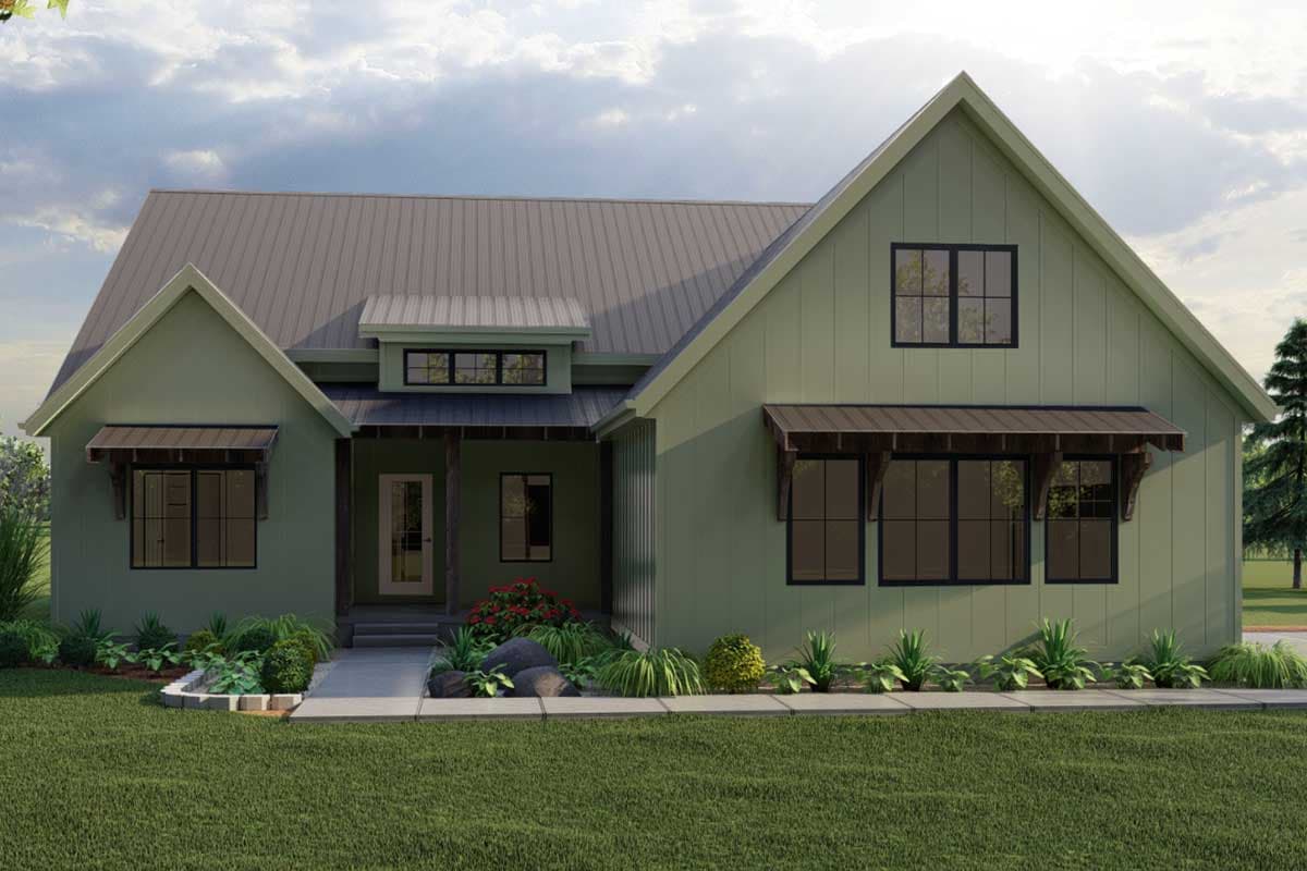 Plan 62738DJ: One-Story 3-Bed Modern Farmhouse Plan - Image #6 - Country, Farmhouse, Modern Farmhouse, New American