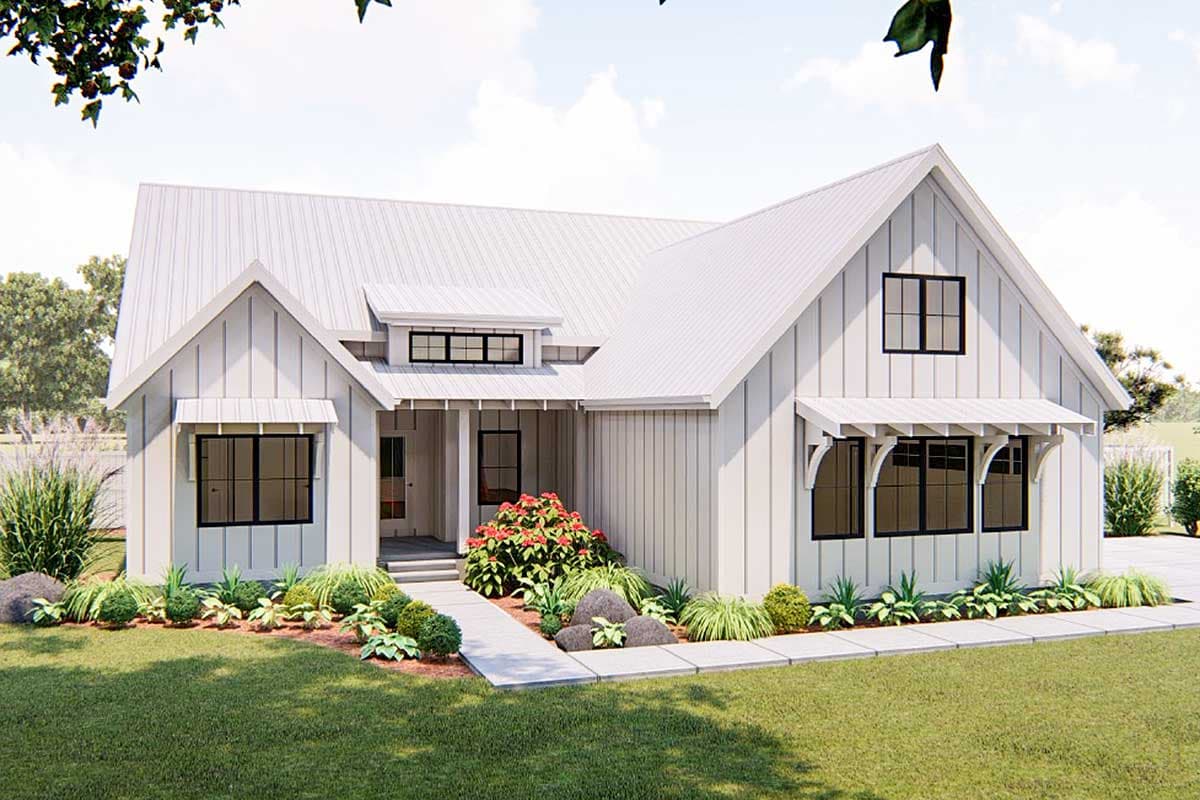 Plan 62738DJ: One-Story 3-Bed Modern Farmhouse Plan - Image #11 - Country, Farmhouse, Modern Farmhouse, New American