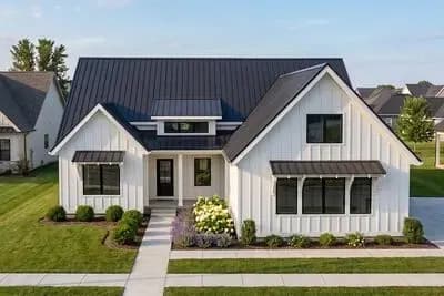 One-Story 3-Bed Modern Farmhouse Plan