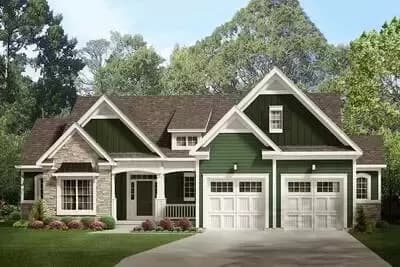 3-Bed Craftsman House Plan with Single-Floor Living and a Dynamic Exterior