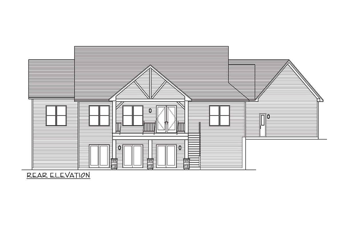 Plan 790036GLV: 3-Bed Mountain Craftsman with Great Outdoor Spaces in Back - 2261 Sq Ft - Image #5 - Craftsman, Mountain, Northwest, Ranch, Rustic