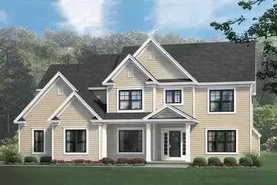 Stately 4-Bed House Plan with Office and Bonus Room