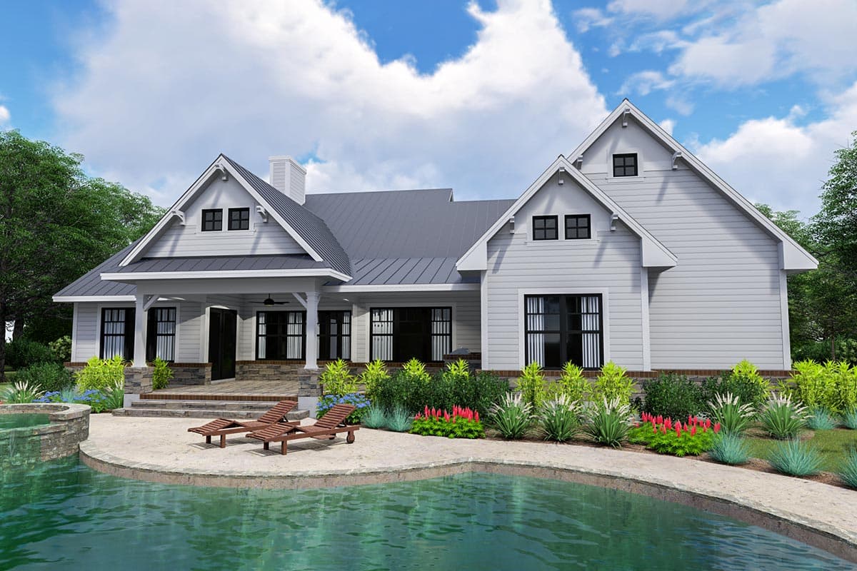 Plan 16903WG: Modern Farmhouse with Side-load Garage and Optional Bonus Room - Image #8 - Country, Farmhouse, Modern Farmhouse, New American, Southern