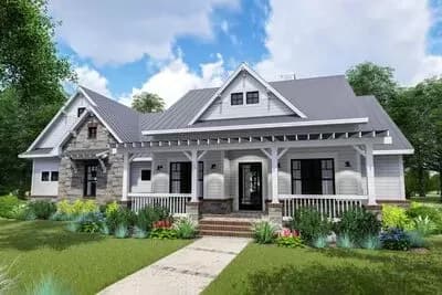 Modern Farmhouse with Side-load Garage and Optional Bonus Room
