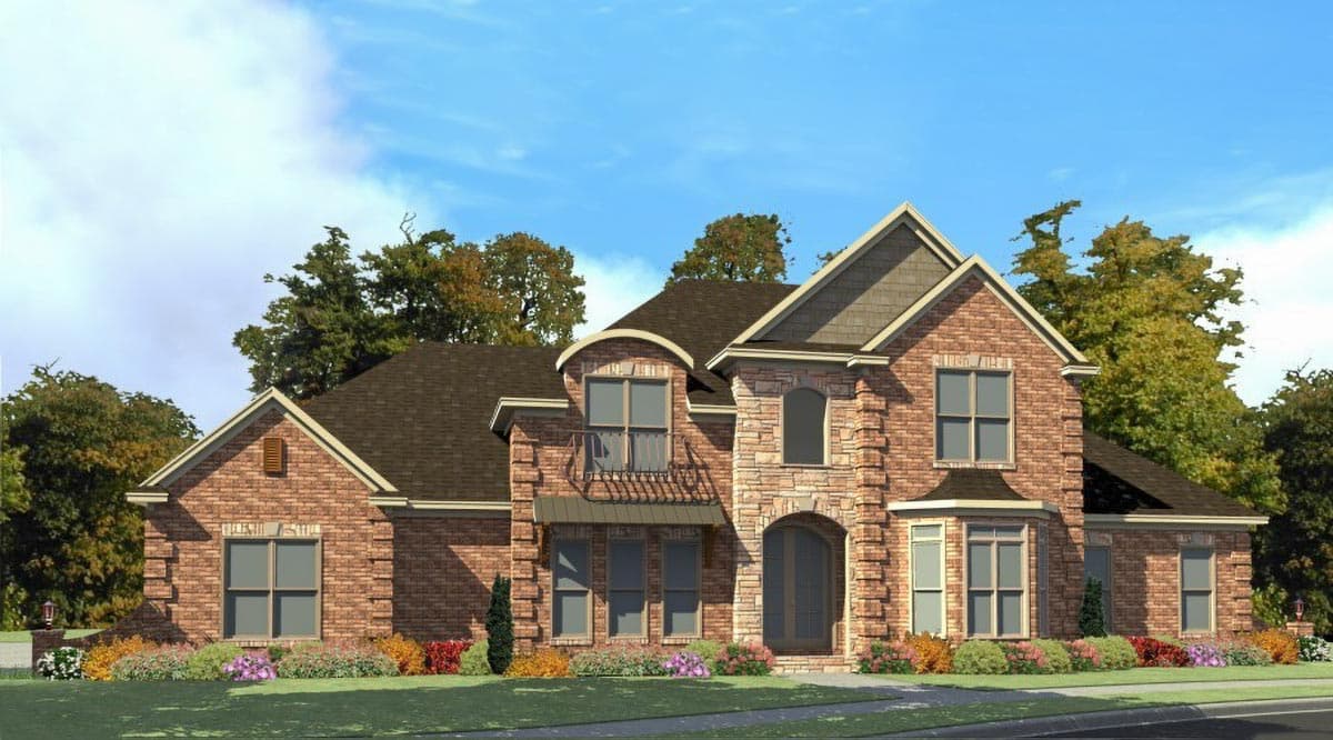 Plan 86310HH: Impressive 4-Bedroom French Country Home Plan with Study and Game Room - Image #42 - European, French Country, Traditional