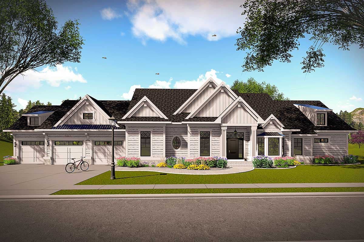 Plan 890085AH: 3-Bed Farmhouse Ranch for the Wide and Shallow Lot - Image #43 - Craftsman, Farmhouse, Modern Farmhouse, New American, Ranch