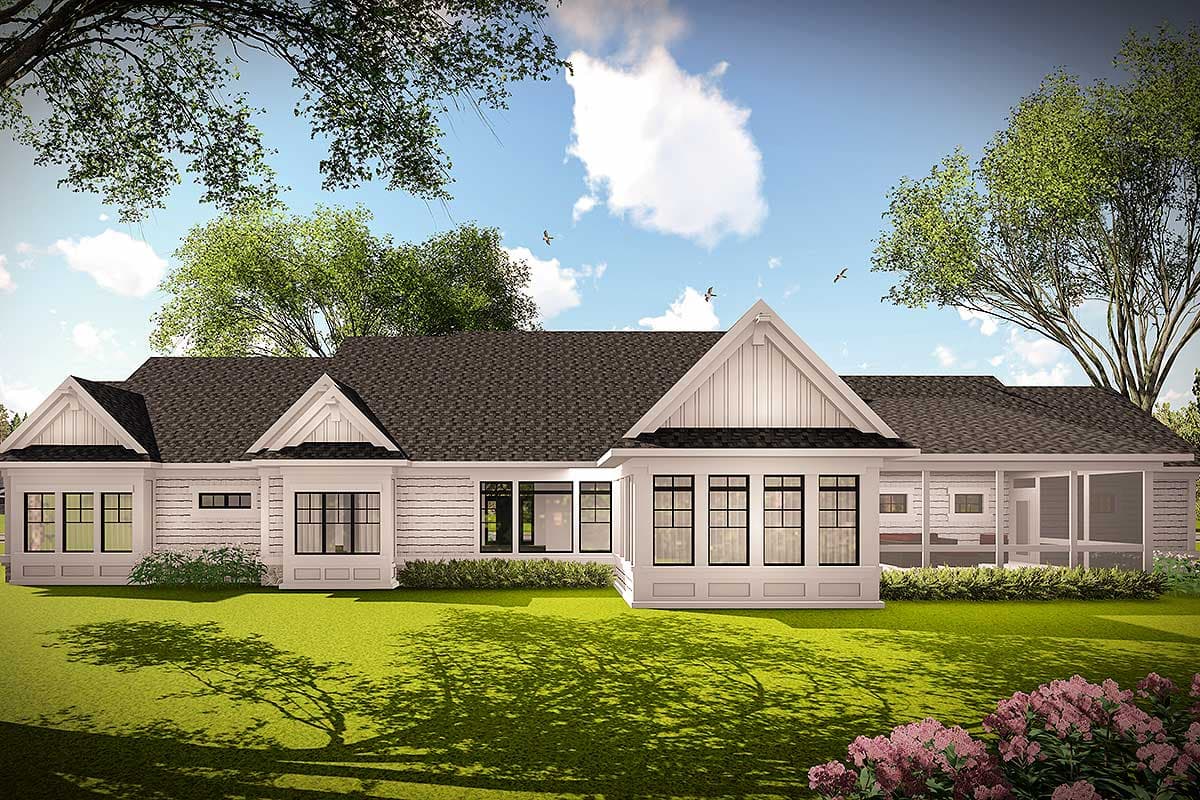 Plan 890085AH: 3-Bed Farmhouse Ranch for the Wide and Shallow Lot - Image #44 - Craftsman, Farmhouse, Modern Farmhouse, New American, Ranch