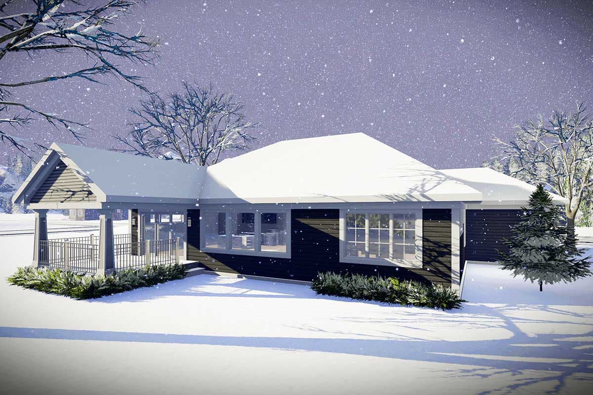 Plan 890077AH: Single-Level Craftsman Ranch Home Plan with Split Bed Layout - 1703 Sq Ft - Image #25 - Craftsman, Ranch