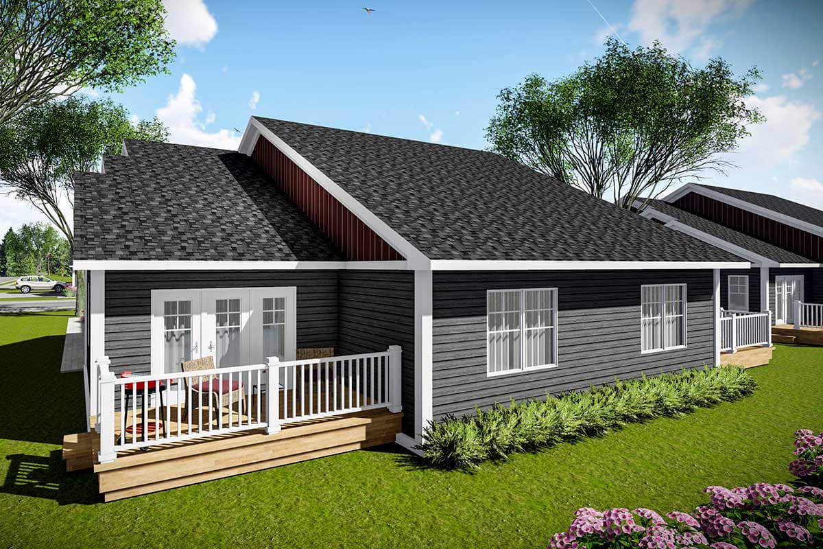 Plan 890091AH: Craftsman Duplex with Matching 2-Bedroom Units - Image #10 - Craftsman, Northwest, Traditional