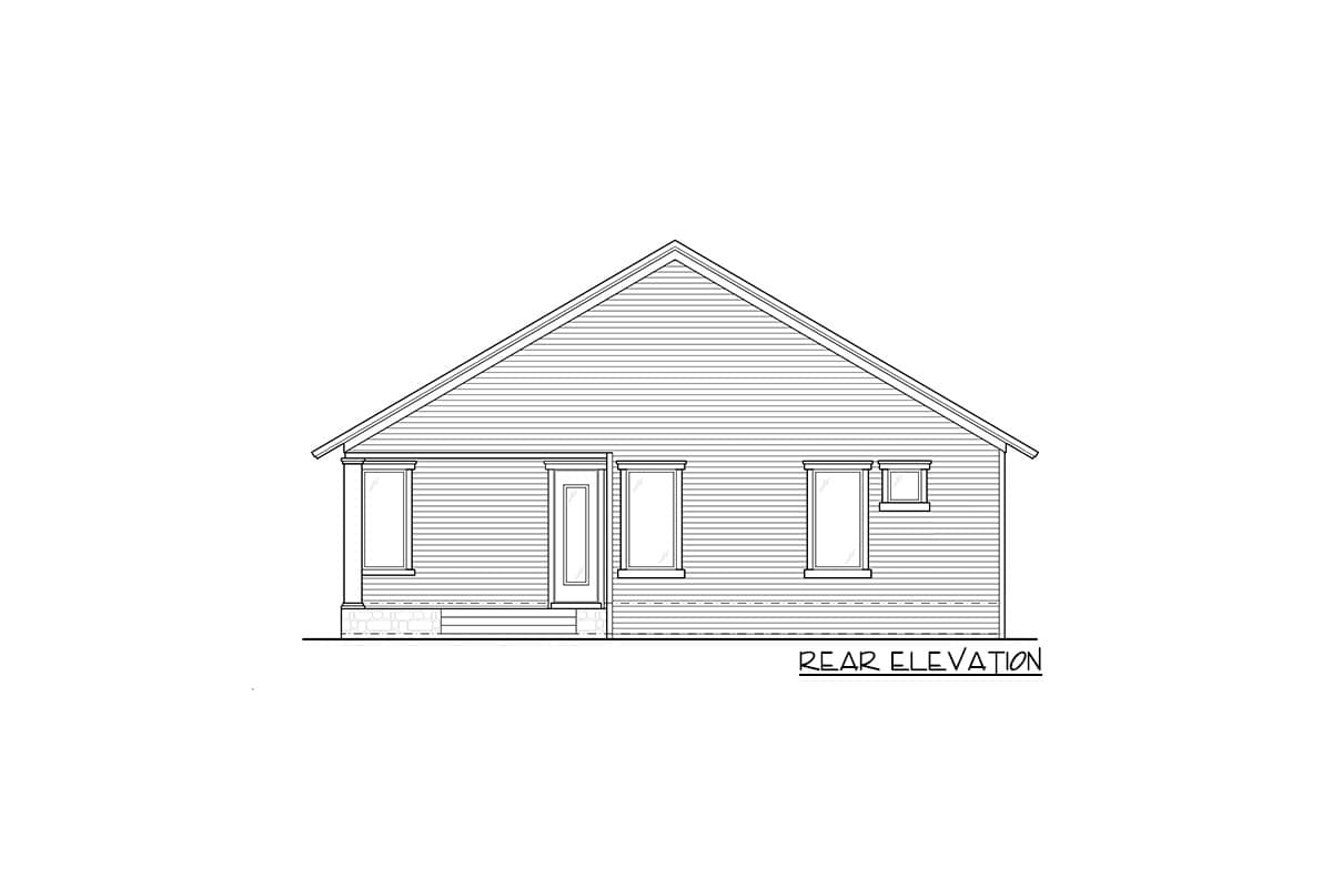 Plan 33210ZRX: Arts & Crafts Cottage House Plan with Rear Lanai - Image #4 - Cottage, Craftsman, Southern
