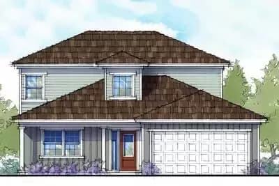 House Plan with Multi-Hipped Roof Line