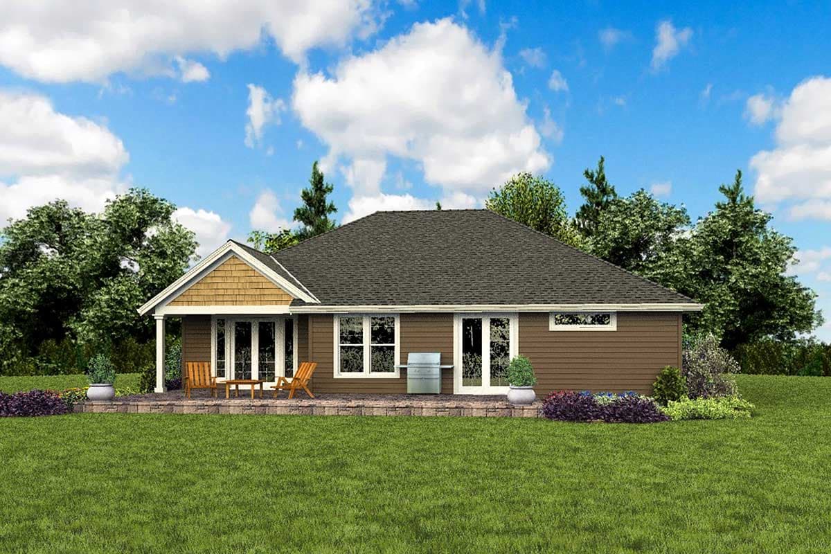 Plan 69691AM: One-Story House Plan with Two Master Suites - Image #8 - Craftsman, Northwest, Ranch