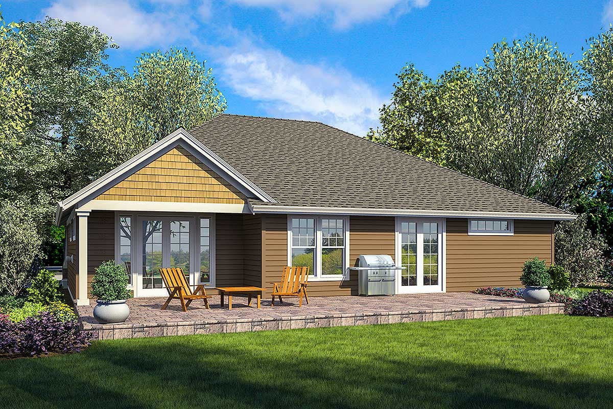 Plan 69691AM: One-Story House Plan with Two Master Suites - Image #7 - Craftsman, Northwest, Ranch