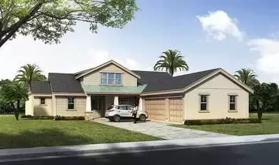 One-Story House Plan with Covered Outdoor Living in Back