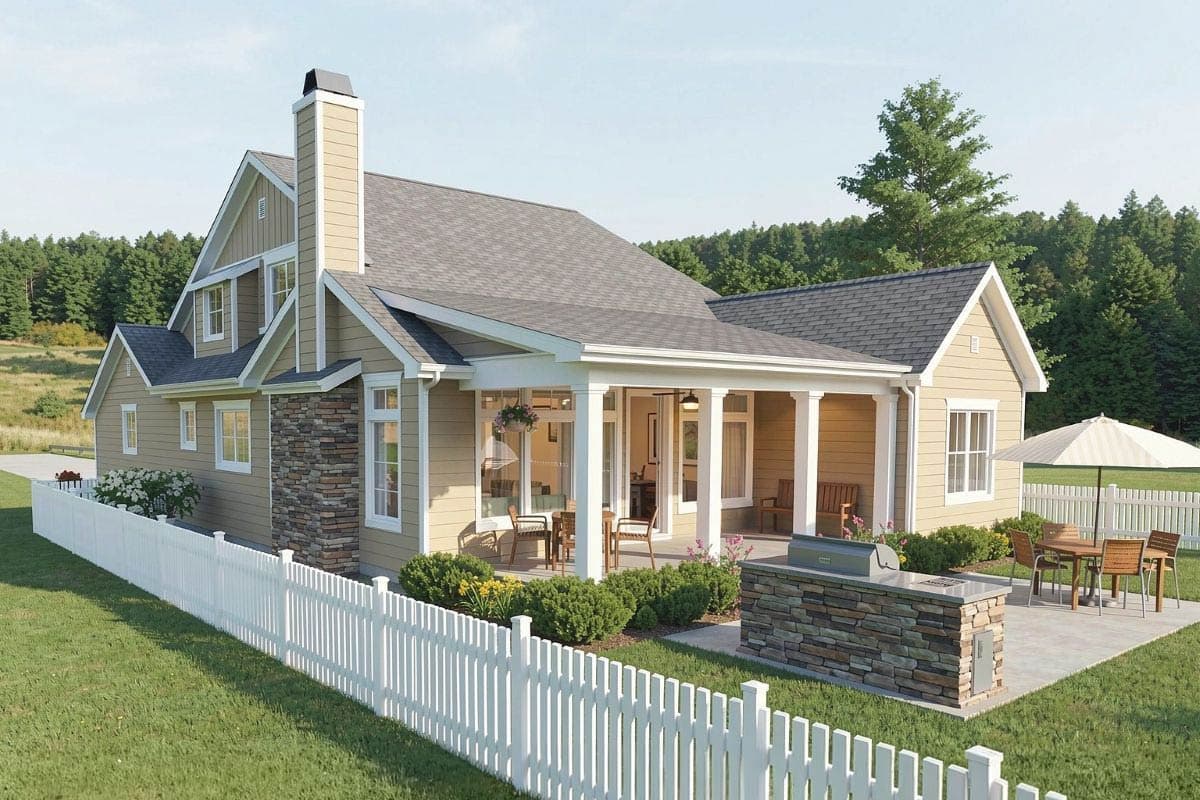 Plan 28927JJ: Charming Country Craftsman with Versatile Living and Spacious Master Suite - Image #3 - Cottage, Country, Craftsman, Southern, Traditional