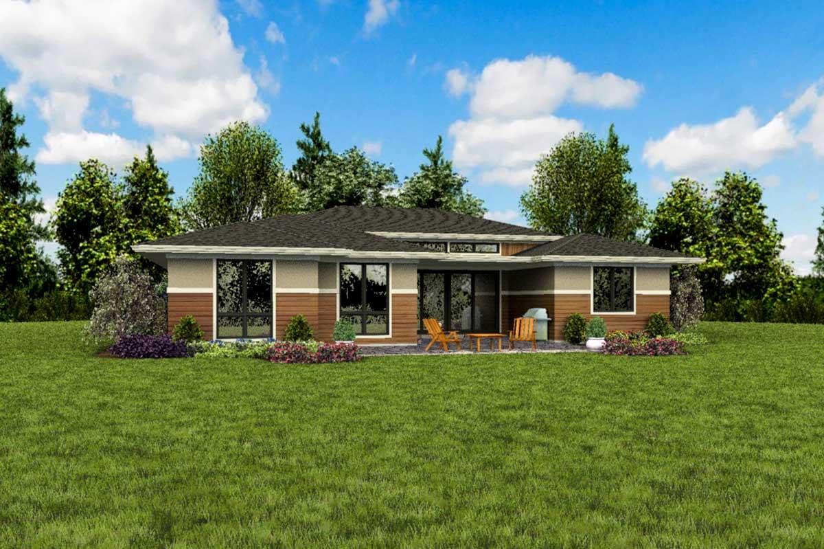 Plan 69693AM: Flexible Prairie Style Home Plan with Split Bedrooms - Image #8 - Northwest, Prairie