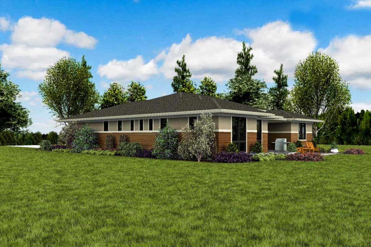Plan 69693AM: Flexible Prairie Style Home Plan with Split Bedrooms - Image #9 - Northwest, Prairie