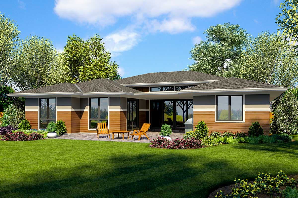 Plan 69693AM: Flexible Prairie Style Home Plan with Split Bedrooms - Image #7 - Northwest, Prairie