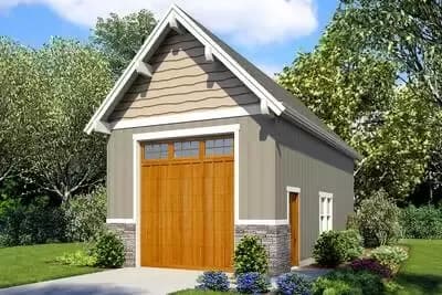 Detached 800 Square Foot RV Garage Plan
