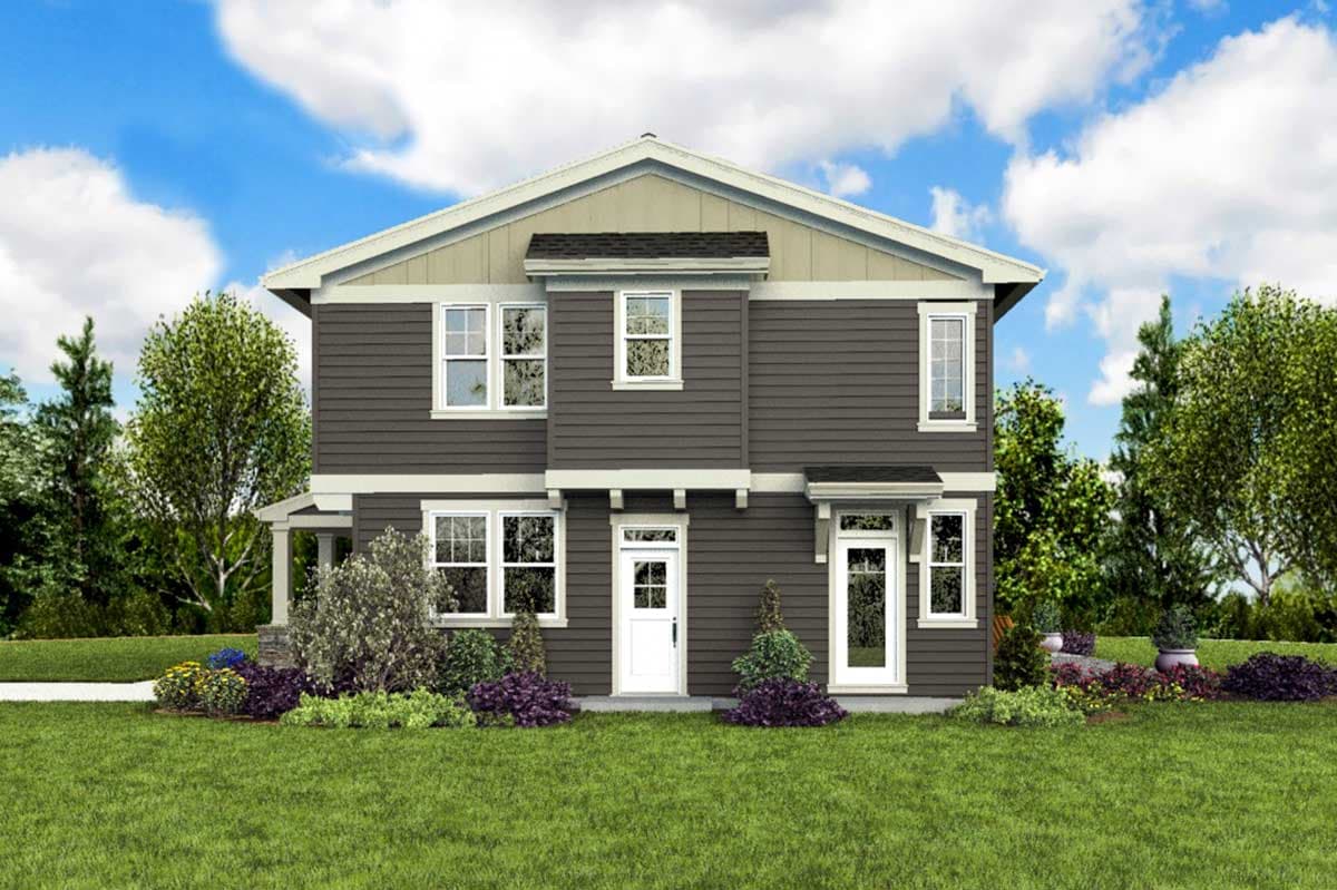 Plan 69696AM: Compact Craftsman Home Plan with Apartment Over Garage - Image #10 - Country, Craftsman, Northwest, Traditional