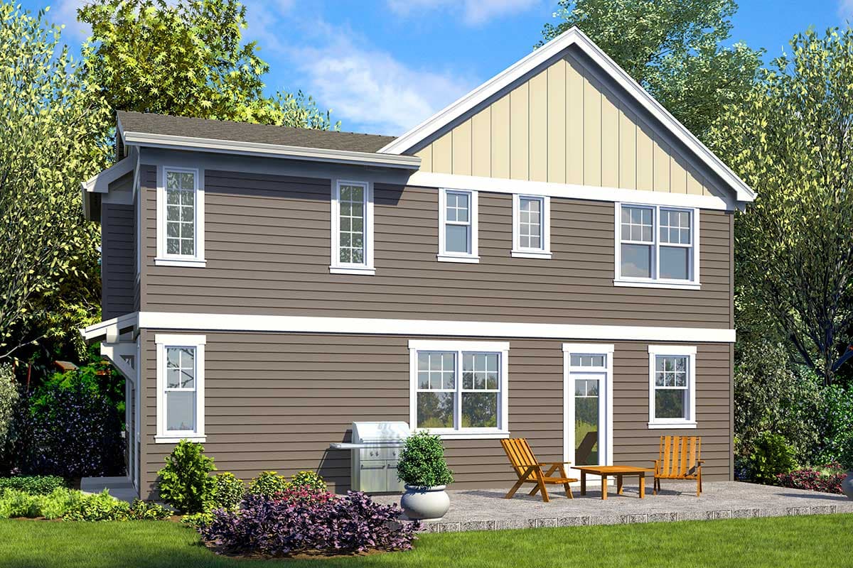 Plan 69696AM: Compact Craftsman Home Plan with Apartment Over Garage - Image #7 - Country, Craftsman, Northwest, Traditional