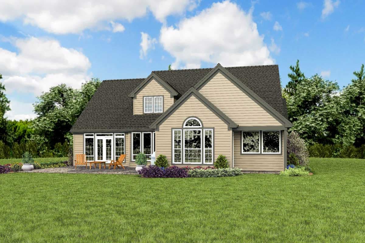 Plan 69697AM: 4-Bed House Plan with Vaulted Great Room and Master Suite - Image #7 - European, French Country, Northwest, Traditional