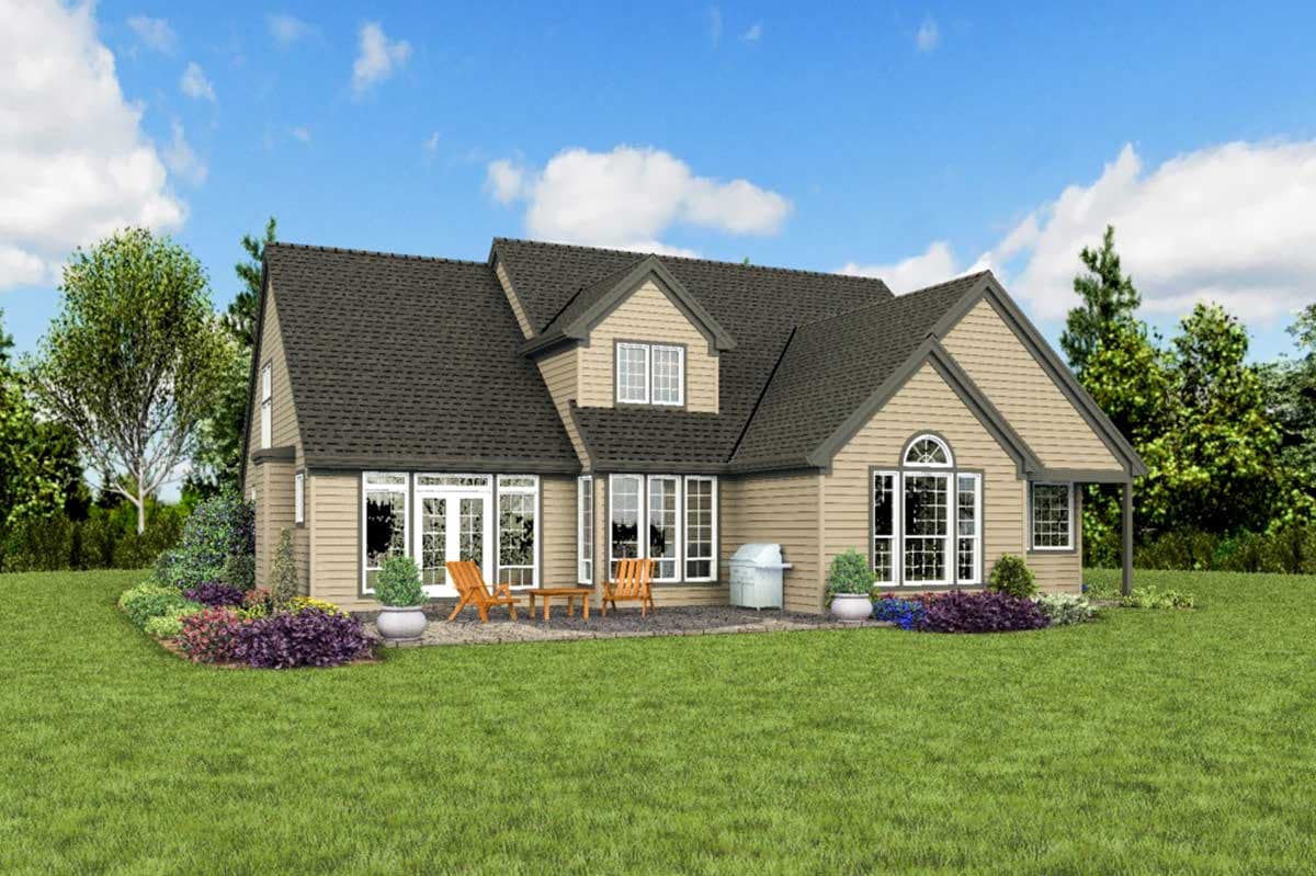 Plan 69697AM: 4-Bed House Plan with Vaulted Great Room and Master Suite - Image #8 - European, French Country, Northwest, Traditional