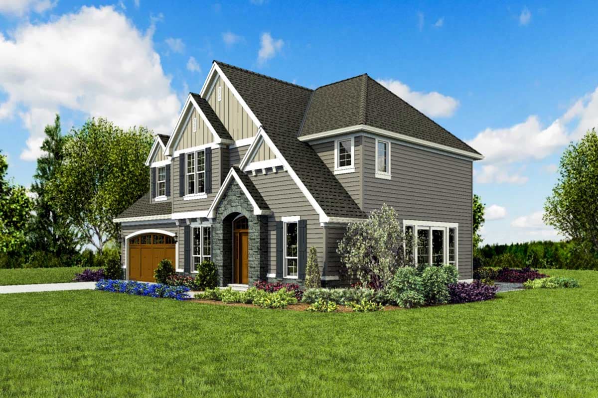 Plan 69698AM: 4-Bed House Plan with Dynamic Exterior - 2535 Sq Ft - Image #12 - Northwest, Traditional