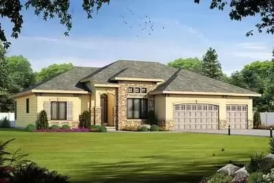 2-Bed Home Plan with Multiple Options Included