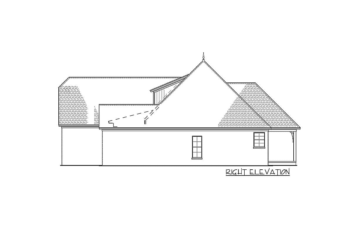 Plan 70588MK: Affordable French Country Cottage Plan with Bonus Over Garage - Image #7 - Cottage, Craftsman, European, French Country, Southern, Traditional