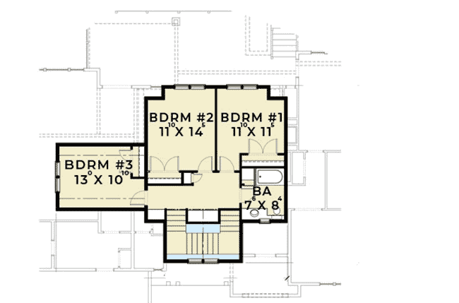 Plan 280012JWD: 2-Story European House Plan with Stone and Shake Exterior - Floor Plan - Second Level - Craftsman, European, Shingle