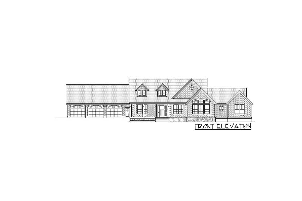 Plan 280013JWD: Beautiful 4-Bedroom Country House Plan with Vaulted Great Room - Image #35 - Cape Cod, Country, Traditional